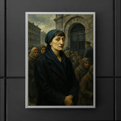 Anna Akhmatova in Leningrad prison queue poster 5