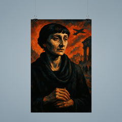 Anna Akhmatova in siege shadow poster 9