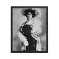 Anna Fitziu framed print on a plain backdrop in size 16"x20".