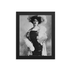 Anna Fitziu framed print on a plain backdrop in size 8"x10".