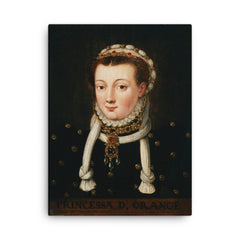 Anna van Egmont canvas print on a plain backdrop in size 18"x24".