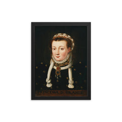 Anna van Egmont framed print on a plain backdrop in size 12"x16".