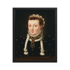 Anna van Egmont framed print on a plain backdrop in size 16"x20".