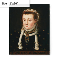 Anna van Egmont metal print on a plain backdrop in size 16"x20".
