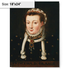 Anna van Egmont metal print on a plain backdrop in size 18"x24".