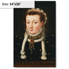 Anna van Egmont metal print on a plain backdrop in size 24"x36".