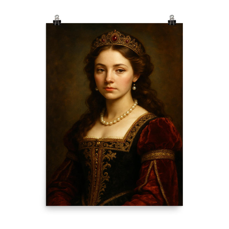 Anna van Egmont poster on a plain backdrop in size 8