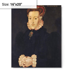 Anne Askew metal print on a plain backdrop in size 16"x20".