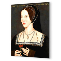 Anne Boleyn metal print mockup