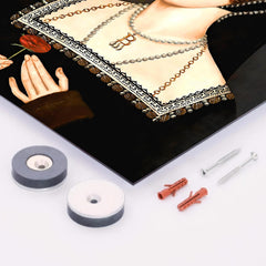 Anne Boleyn metal print mockup