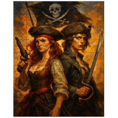 Anne Bonny and Mary Read back to back jigsaw puzzle