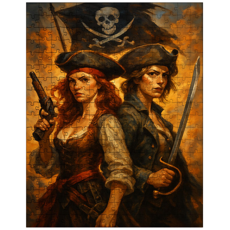 Anne Bonny and Mary Read back to back jigsaw puzzle