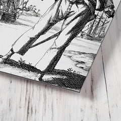Anne Bonny metal print mockup