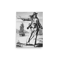 Anne Bonny poster on a plain backdrop in size 12"x16".