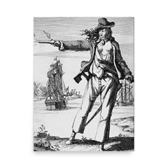 Anne Bonny poster on a plain backdrop in size 18"x24".