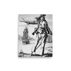 Anne Bonny poster on a plain backdrop in size 8"x10".