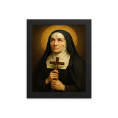 Anne Catherine Emmerich framed print on a plain backdrop in size 8"x10".