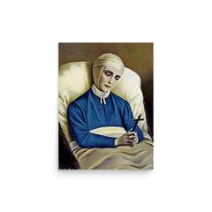 Anne Catherine Emmerich poster on a plain backdrop in size 12"x16".