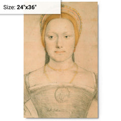 Anne Gainsford metal print on a plain backdrop in size 24"x36".