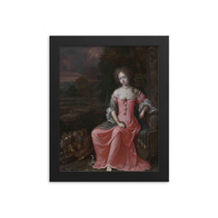 Anne Killigrew framed print on a plain backdrop in size 8"x10".