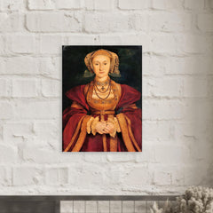 Anne of Cleves metal print mockup