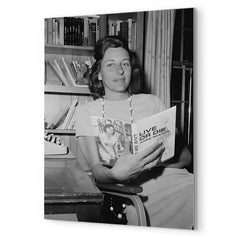 Anne Sexton metal print mockup