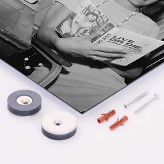 Anne Sexton metal print mockup