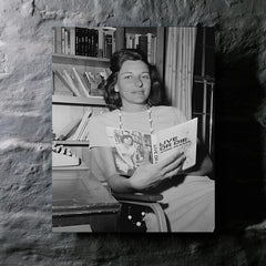 Anne Sexton metal print mockup