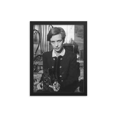 Annemarie Schwarzenbach framed print on a plain backdrop in size 12"x16".
