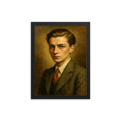 Annemarie Schwarzenbach framed print on a plain backdrop in size 12"x16".