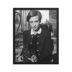 Annemarie Schwarzenbach framed print on a plain backdrop in size 16"x20".