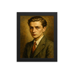 Annemarie Schwarzenbach framed print on a plain backdrop in size 8"x10".