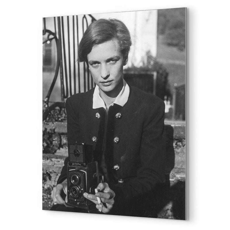 Annemarie Schwarzenbach metal print mockup