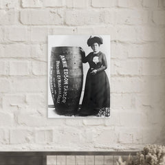 Annie Edson Taylor metal print mockup