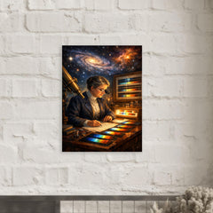 Annie Jump Cannon classifying stellar spectra metal print mockup