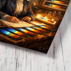 Annie Jump Cannon classifying stellar spectra metal print mockup