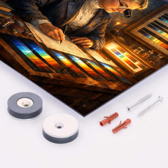Annie Jump Cannon classifying stellar spectra metal print mockup
