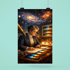 Annie Jump Cannon classifying stellar spectra poster 6