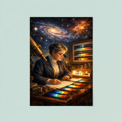 Annie Jump Cannon classifying stellar spectra poster 8