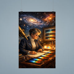 Annie Jump Cannon classifying stellar spectra poster 9