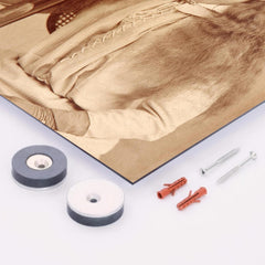 Annie Oakley metal print mockup