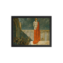 Ans Kreuz mit ihm by Alexander Rothaug framed print on a plain backdrop in size 12"x16".