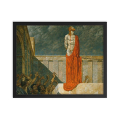 Ans Kreuz mit ihm by Alexander Rothaug framed print on a plain backdrop in size 16"x20".