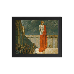 Ans Kreuz mit ihm by Alexander Rothaug framed print on a plain backdrop in size 8"x10".