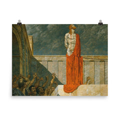 Ans Kreuz mit ihm by Alexander Rothaug poster on a plain backdrop in size 8"x10".