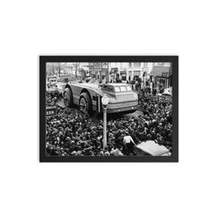 Antarctic Snow Cruiser on Route to the Ship, 1939 framed print on a plain backdrop in size 12"x16".