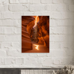 Antelope Canyon Arizona metal print mockup