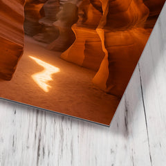 Antelope Canyon Arizona metal print mockup
