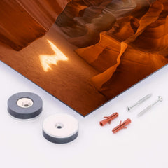 Antelope Canyon Arizona metal print mockup