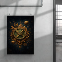 Antikythera mechanism exploded like a bronze cosmos poster 4